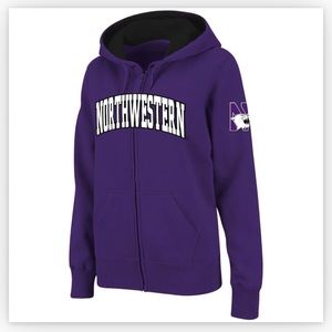 NWT Northwestern Wildcats Full-Zip Hoodie - XL